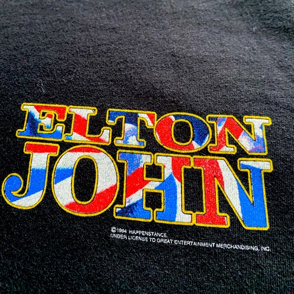 Vintage Other - 1994 Elton John Concert/Tour Tee ; Clean and In great used shape : 👓 Elton 🎹